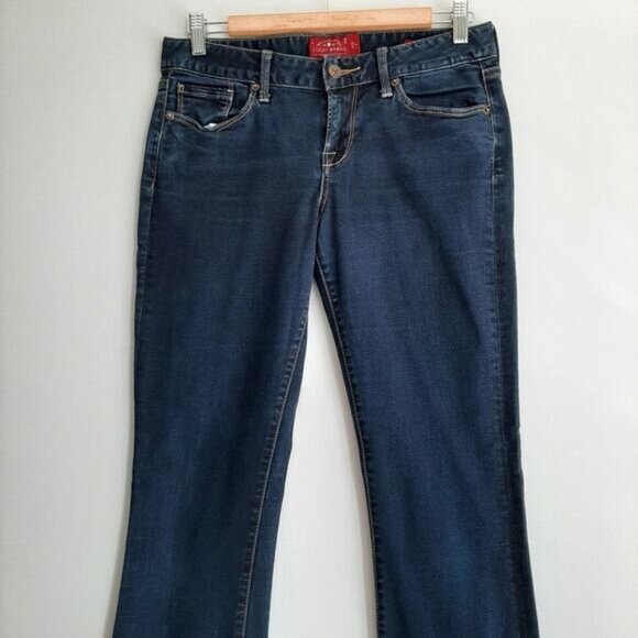 LUCKY BRAND Leyla Boot Dark Blue Jeans Sz 6/28 R - Picture 3 of 11